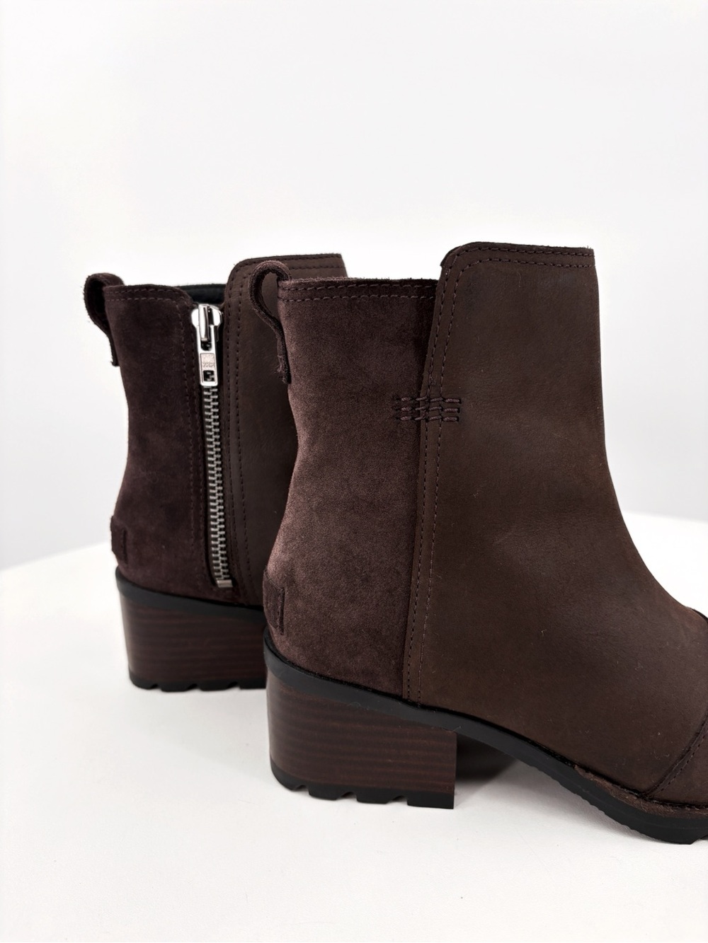 SOREL Cate Brown Waterproof Leather Ankle Boots 6.5 - Picture 7 of 15